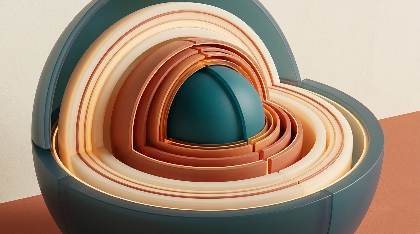 The three memory tiers as concentric layers
