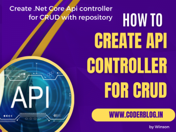 Create .Net Core Api controller for CRUD with repository
